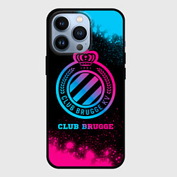 Чехол для iPhone 13 Pro Club Brugge Neon Gradient, цвет: 3D-черный