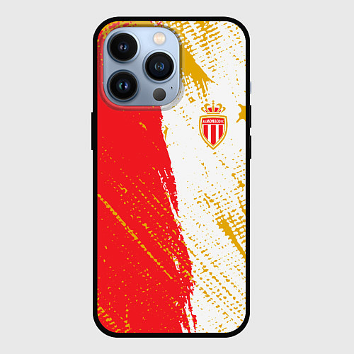 Чехол iPhone 13 Pro Fc monaco фк монако краска / 3D-Черный – фото 1