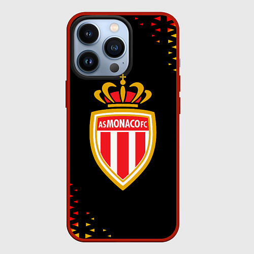 Чехол iPhone 13 Pro Monaco абстракция / 3D-Красный – фото 1