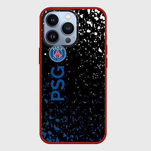 Чехол iPhone 13 Pro Psg брызги красок / 3D-Красный – фото 1