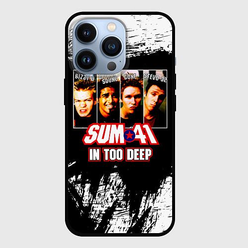 Чехол iPhone 13 Pro In Too Deep - Sum 41 / 3D-Черный – фото 1