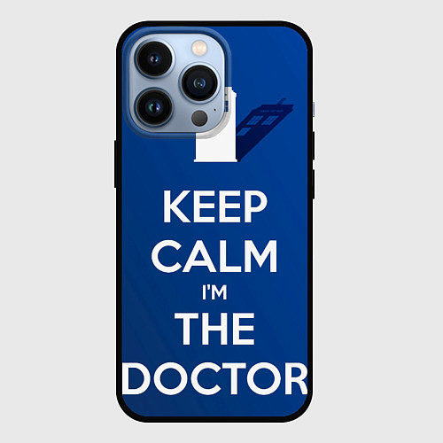 Чехол iPhone 13 Pro Keep calm Im the Doctor / 3D-Черный – фото 1