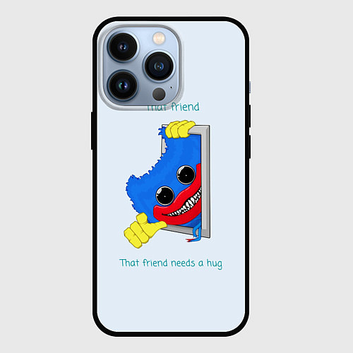 Чехол iPhone 13 Pro POPPY PLAYTIME HAGGY WAGGY that friend / 3D-Черный – фото 1