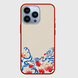 Чехол iPhone 13 Pro Японский орнамент волн