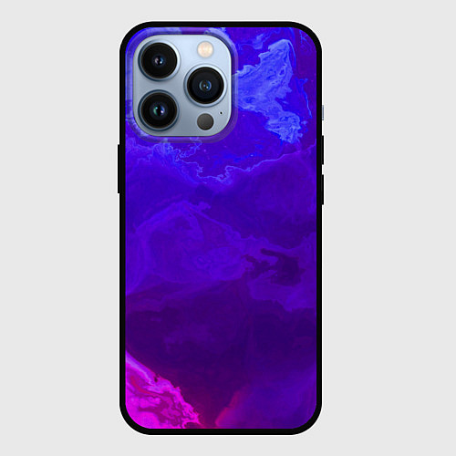 Чехол iPhone 13 Pro Циклон Красок / 3D-Черный – фото 1