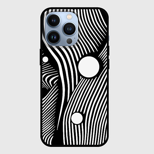 Чехол iPhone 13 Pro Geometric vanguard composition Fashion trend / 3D-Черный – фото 1