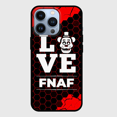 Чехол iPhone 13 Pro FNAF Love Классика / 3D-Черный – фото 1