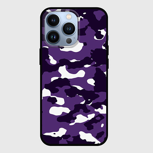 Чехол iPhone 13 Pro Amethyst Purple Аметист / 3D-Черный – фото 1