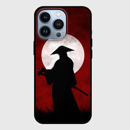 Чехол iPhone 13 Pro Samurai Самурай / 3D-Черный – фото 1