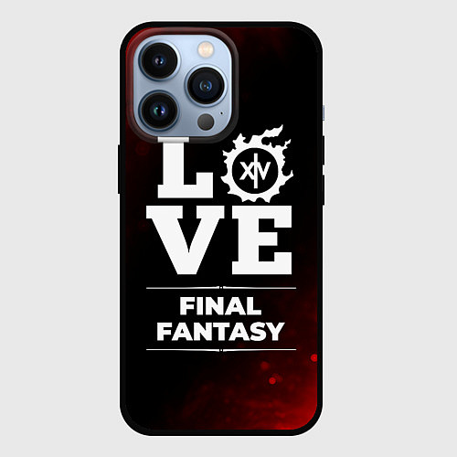 Чехол iPhone 13 Pro Final Fantasy Love Классика / 3D-Черный – фото 1
