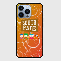 Чехол для iPhone 13 Pro Южный Парк - на фоне кружков, цвет: 3D-черный