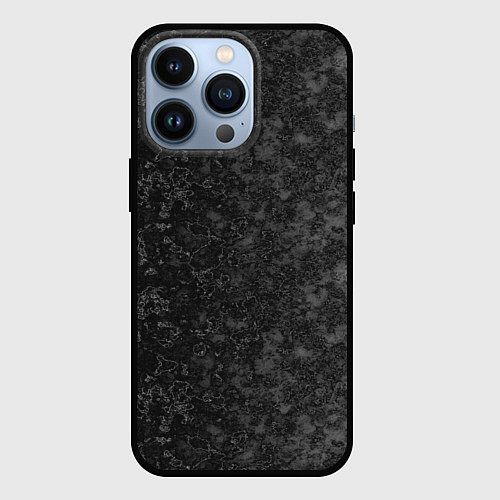 Чехол iPhone 13 Pro Black marble Черный мрамор / 3D-Черный – фото 1