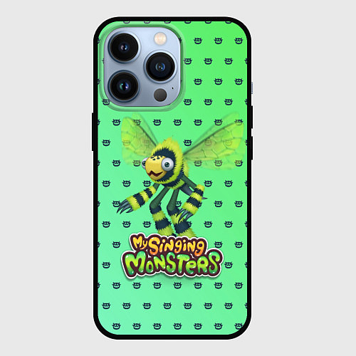 Чехол iPhone 13 Pro My singing Monsters - Жужук / 3D-Черный – фото 1