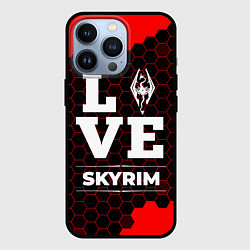 Чехол для iPhone 13 Pro Skyrim Love Классика, цвет: 3D-черный