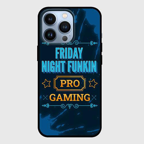 Чехол iPhone 13 Pro Игра Friday Night Funkin: PRO Gaming / 3D-Черный – фото 1