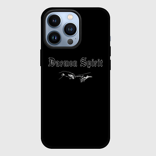 Чехол iPhone 13 Pro Daemon Spirit Black - Feel / 3D-Черный – фото 1