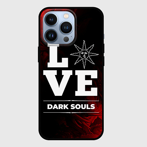 Чехол iPhone 13 Pro Dark Souls Love Классика / 3D-Черный – фото 1