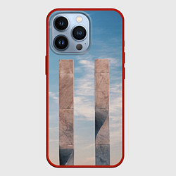 Чехол iPhone 13 Pro Абстрактные блоки и небо - Голубой