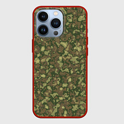 Чехол iPhone 13 Pro Камуфляж цифровой Флора-1 пиксель