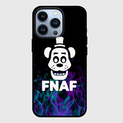 Чехол для iPhone 13 Pro Five Nights At Freddys - огонь неон, цвет: 3D-черный