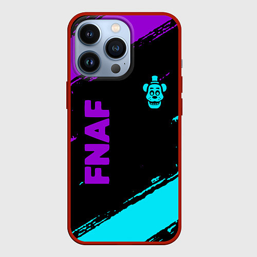 Чехол iPhone 13 Pro Фредди - neon / 3D-Красный – фото 1