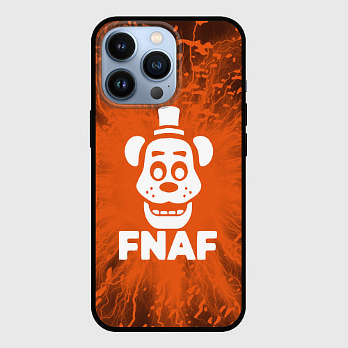 Чехол iPhone 13 Pro Five Nights At Freddys - вспышка молнии / 3D-Черный – фото 1