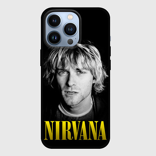 Чехол iPhone 13 Pro Nirvana - Kurt Donald Cobain / 3D-Черный – фото 1