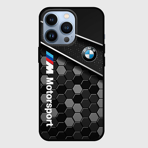 Чехол iPhone 13 Pro BMW : Технологическая Броня / 3D-Черный – фото 1