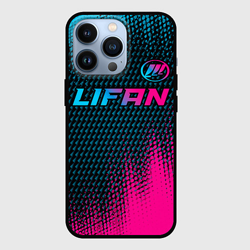 Чехол iPhone 13 Pro Lifan Auto Neon Gradient / 3D-Черный – фото 1