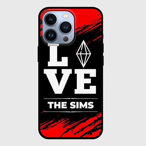 Чехол iPhone 13 Pro The Sims Love Классика / 3D-Черный – фото 1