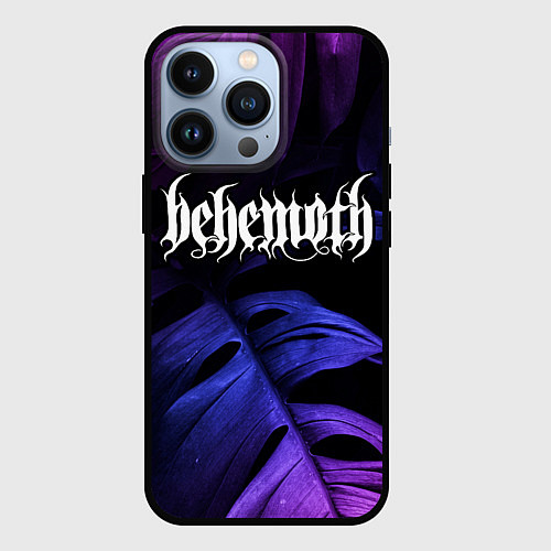 Чехол iPhone 13 Pro Behemoth Neon Monstera / 3D-Черный – фото 1