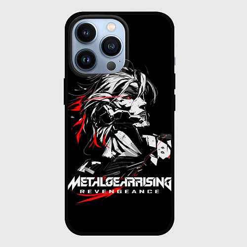 Чехол iPhone 13 Pro Metal Gear Rising - game hero / 3D-Черный – фото 1