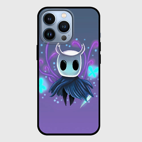 Чехол iPhone 13 Pro Hollow Knight - рыцарь / 3D-Черный – фото 1