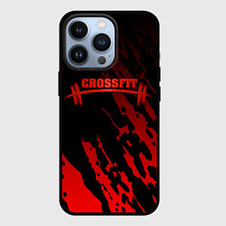 Чехол для iPhone 13 Pro КРОССФИТ - Красные пятна, цвет: 3D-черный