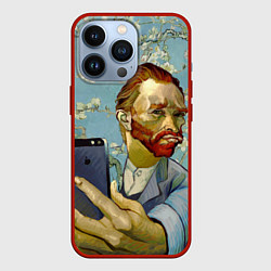 Чехол для iPhone 13 Pro Ван Гог Селфи - Арт Портрет, цвет: 3D-красный