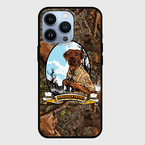 Чехол iPhone 13 Pro Собачий патруль охотник / 3D-Черный – фото 1