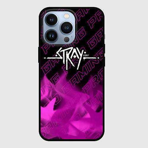 Чехол iPhone 13 Pro Stray pro gaming: символ сверху / 3D-Черный – фото 1