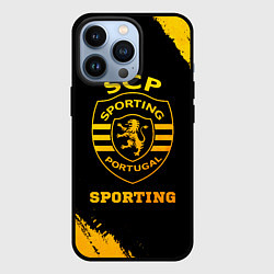 Чехол iPhone 13 Pro Sporting - gold gradient