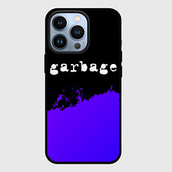 Чехол iPhone 13 Pro Garbage purple grunge