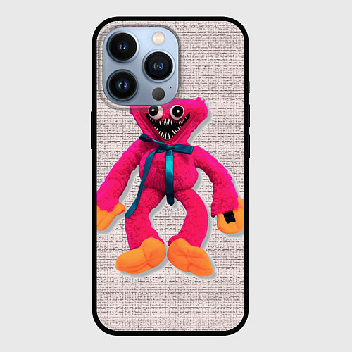 Чехол iPhone 13 Pro Киси Миси объёмная игрушка - Kissy Missy / 3D-Черный – фото 1