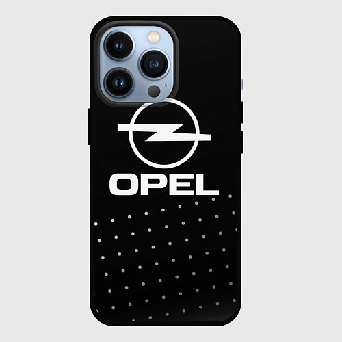 Чехол iPhone 13 Pro Opel Абстракция кружочки / 3D-Черный – фото 1