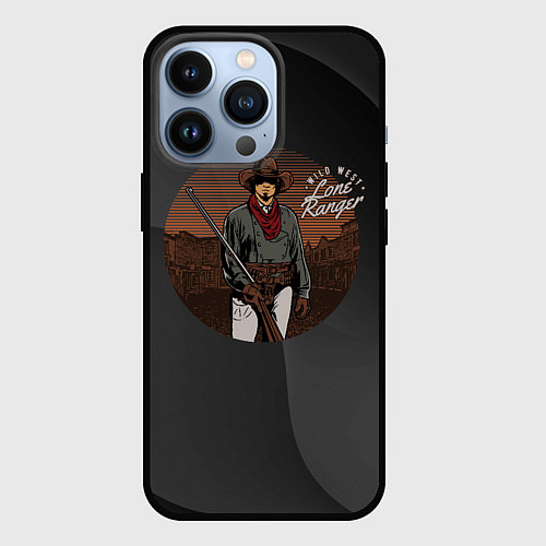 Чехол iPhone 13 Pro Вестерн - дикий запад / 3D-Черный – фото 1