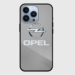 Чехол iPhone 13 Pro Opel - серая абстракция