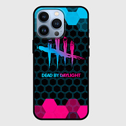 Чехол для iPhone 13 Pro Dead by Daylight - neon gradient, цвет: 3D-черный