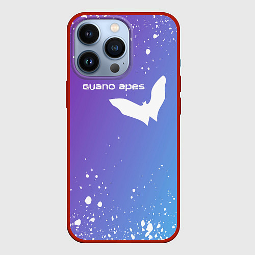 Чехол iPhone 13 Pro Guano apes - Градиент / 3D-Красный – фото 1