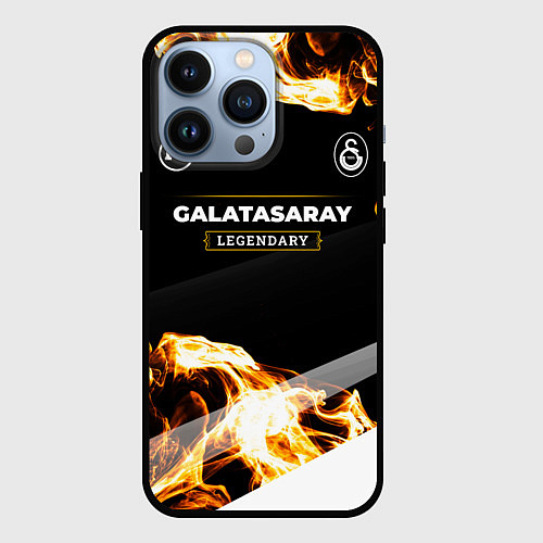 Чехол iPhone 13 Pro Galatasaray legendary sport fire / 3D-Черный – фото 1