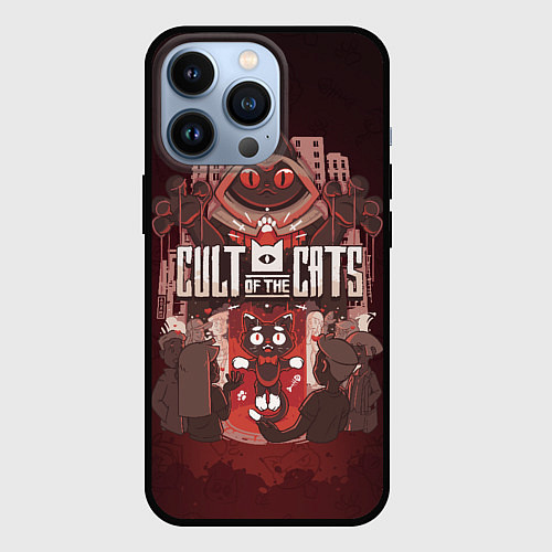 Чехол iPhone 13 Pro Dark Cult Of The Cats / 3D-Черный – фото 1