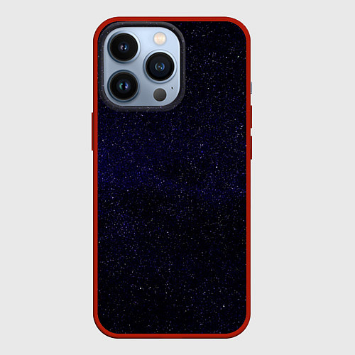 Чехол iPhone 13 Pro Молчаливые космические дали / 3D-Красный – фото 1