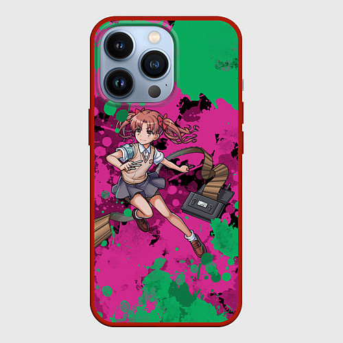 Чехол iPhone 13 Pro Acid Kuroko - Некий научный Рейлган / 3D-Красный – фото 1