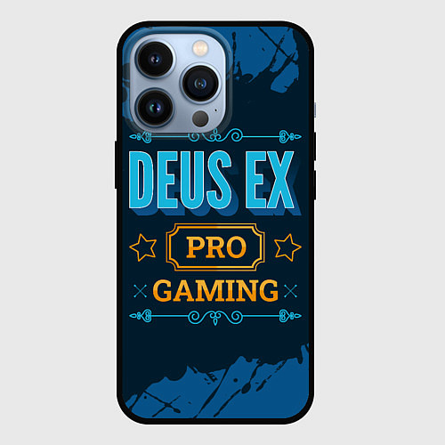 Чехол iPhone 13 Pro Игра Deus Ex: pro gaming / 3D-Черный – фото 1